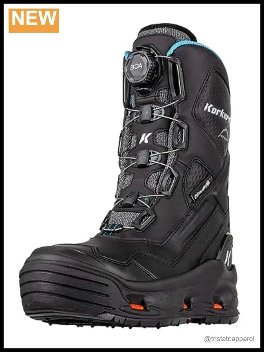 Korkers Women's Polar Vortex 1200g Insulated Mid Calf Snow Boots Waterproof
